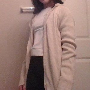 beige long sleeve sweater